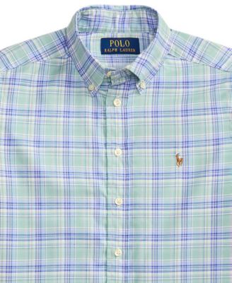 Boys' 8-20 Plaid Performance Oxford Shirt