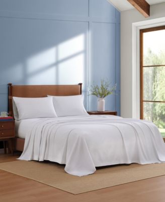 Printed 200-Thread Count Cotton Percale 4-Pc. Sheet Set, Full