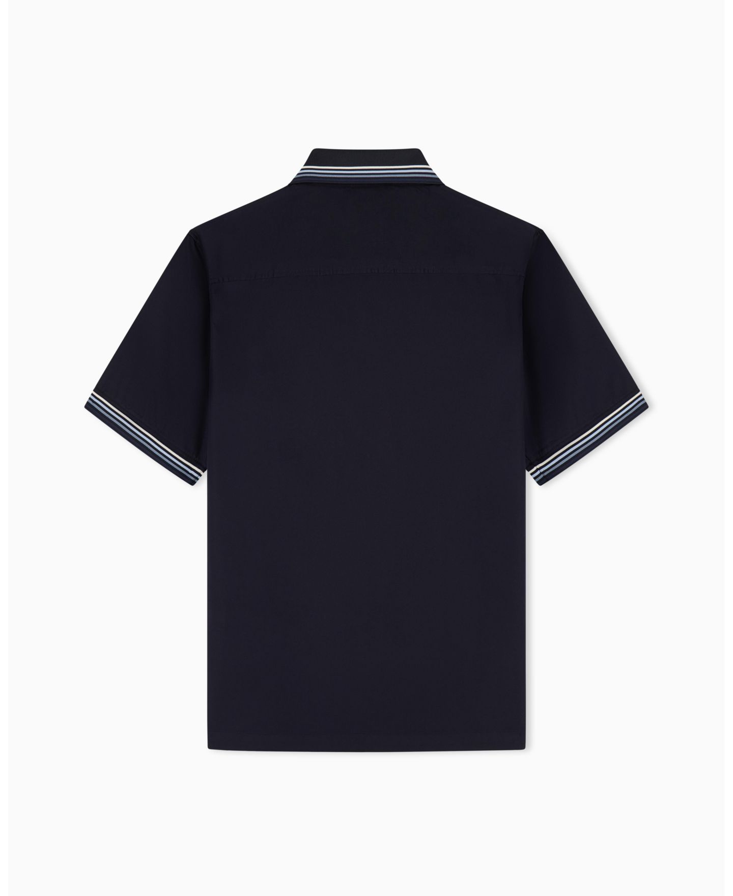 Мужская рубашка A|X Armani Exchange Short Sleeve Twill with Tipping, цвет: Глубокий тёмно-синий — фото 2