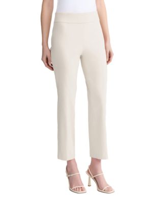Women's Straight-Leg Pull-On Ankle Pants