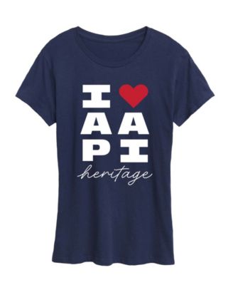 Plus Size Instant Message Heart AAPI Heritage Graphic T-Shirt