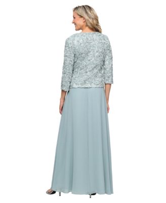 Women's Empire Waist Long Open Soutache Jacket Dress