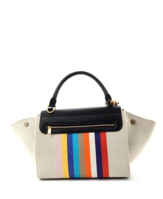 Medium Multicolor Trapeze Bag Leather and Felt