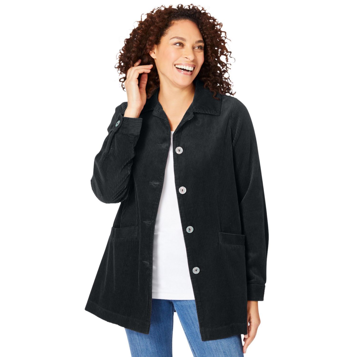 Women's Within Pleat-Back Corduroy Jacket