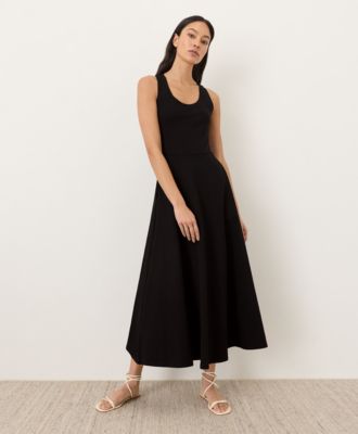Women's Fit & Flare Open Back Maxi Dress Made With Organic Cotton