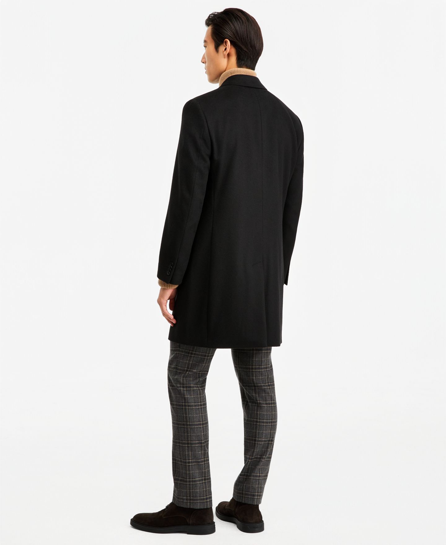 Мужское пальто Nautica Classic-Fit Camber Wool Overcoat, цвет: Чёрный — фото 2
