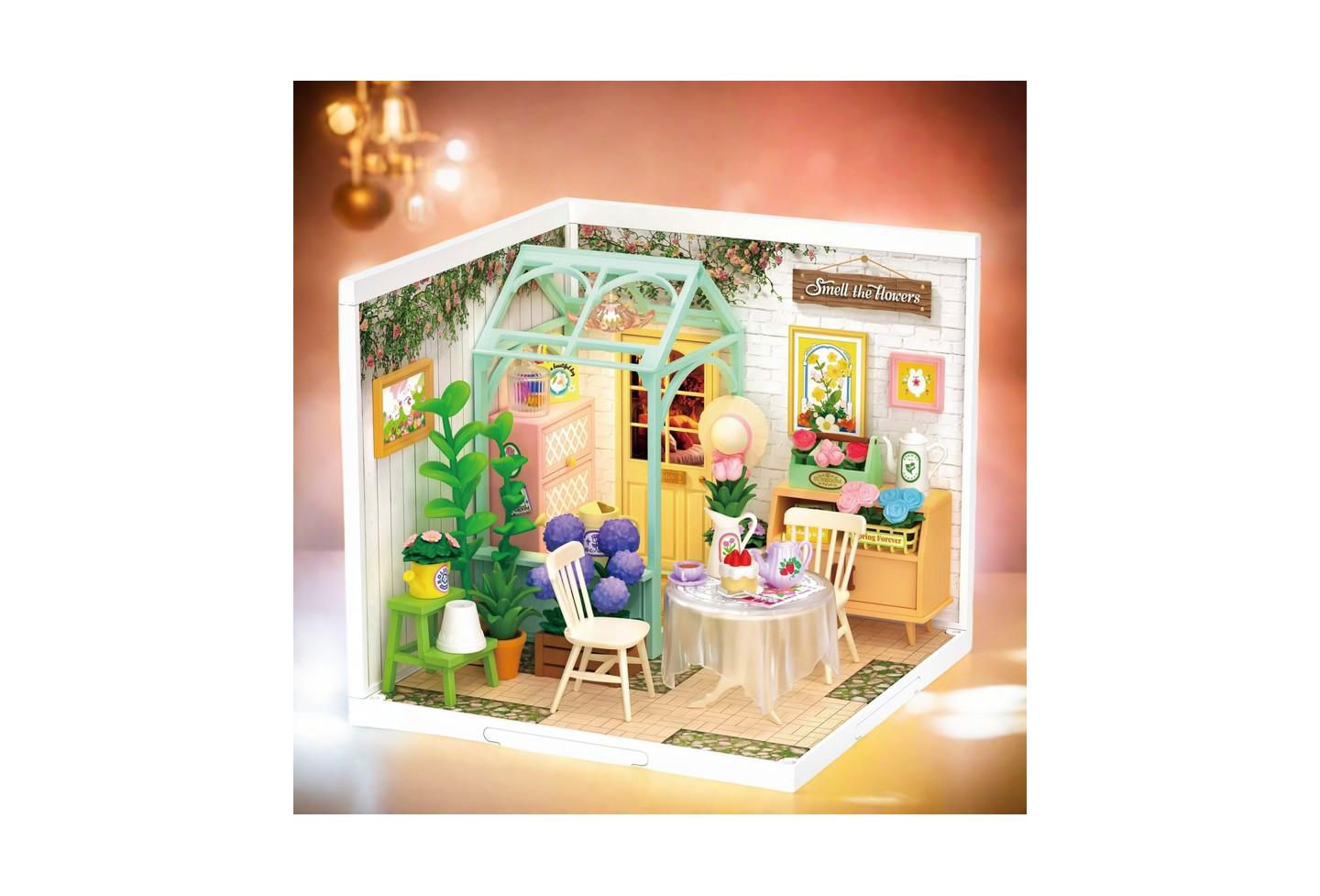 Детский конструктор Robotime Blooming Tea Garden 3D Puzzle Building Set, Ages 14+ — фото 2