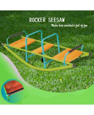 Kids Seesaw Plastic Seat Playground Equipment