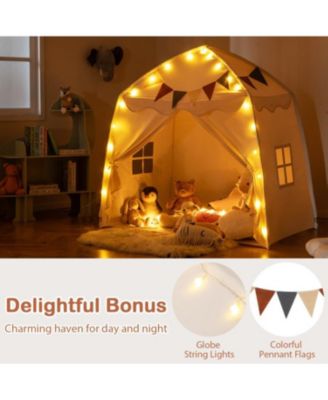 Kids Play Tent Bed Tent with String Lights Extra Large Playhouse