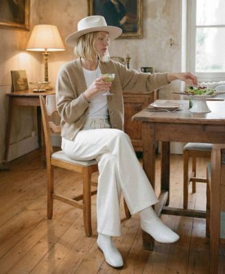 Women's High Rise Drawstring Wide Leg Jeans