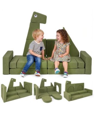 13 Piece Modular Kids Play Couch for Creative Play