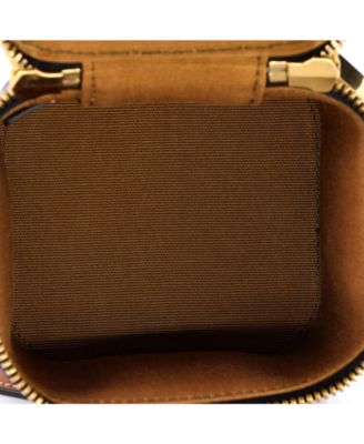 Mini Top Handle Square Vanity Case Triomphe Coated Canvas