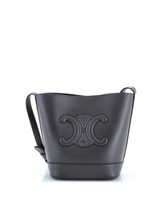 Small Cuir Triomphe Bucket Bag Leather