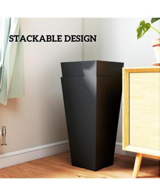 23" Tall Planters, Set of 2 Tape Outdoor Planters,