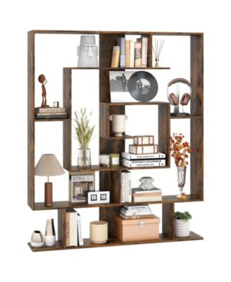 7-Tier Bookshelf Open Display Shelf Rack for Home