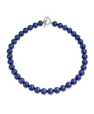 Semi-Precious Natural  Lapis Lazuli Stone 10MM Bead Strand Collar Necklace 16Inch