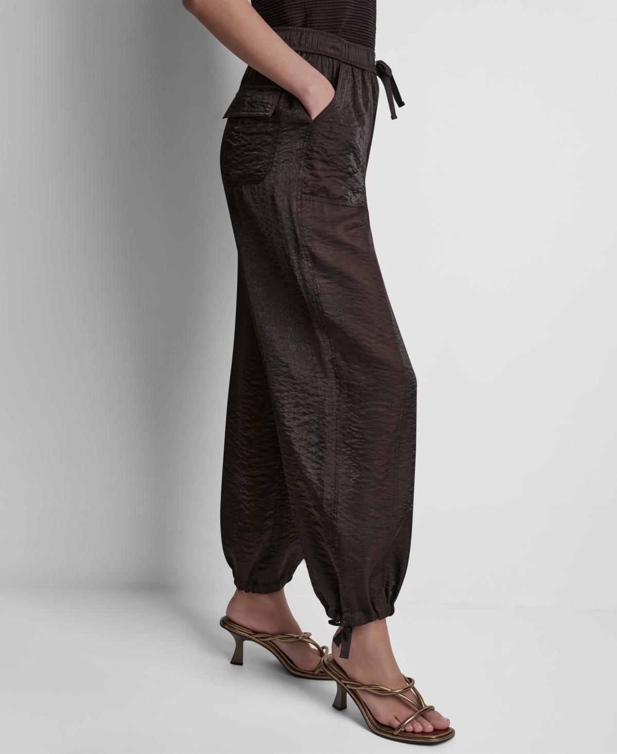 Dkny Women's Twinkle Tie-Leg Pants