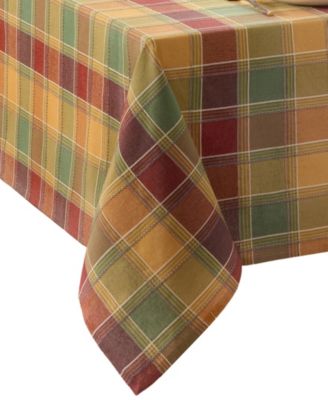 Autumn Acres Plaid Tablecloth, 60" x 102"