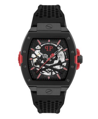 Men's The Keleton 2.0 IP Black Stainless Steel Bracelet Watch, 44mm