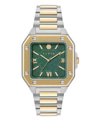 Men's Plein Edge Two-Tone Stainless Steel Bracelet Watch, 42mm