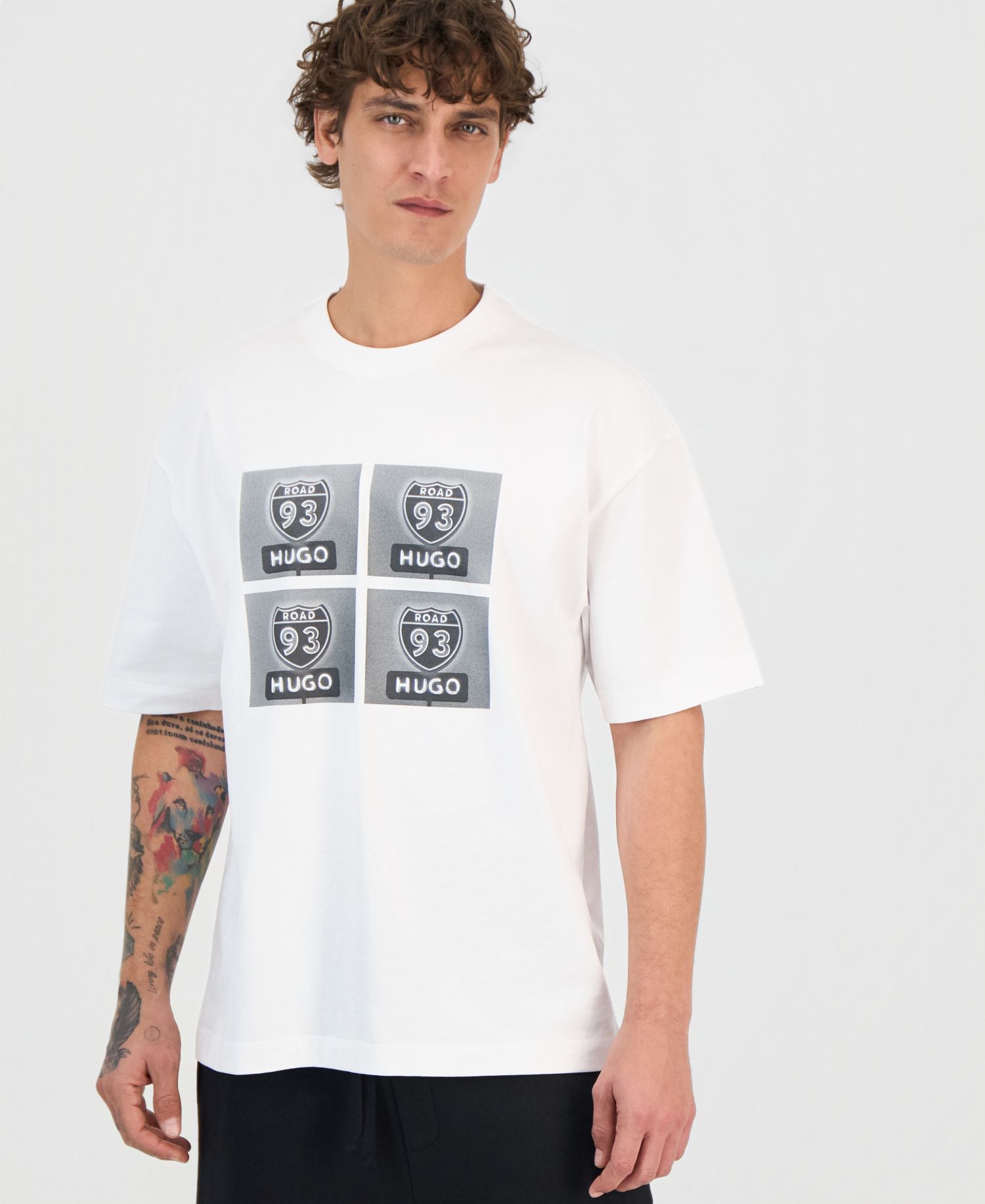 Men's Draxon Cotton Logo-Graphic T-Shirt