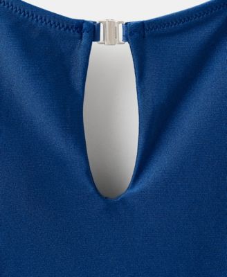 Women's Slit Neckline Swimsuit