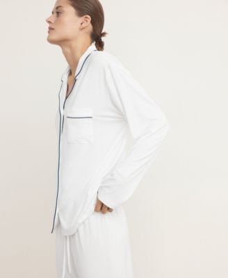 Women's Two-Piece Piping Detail Pajamas