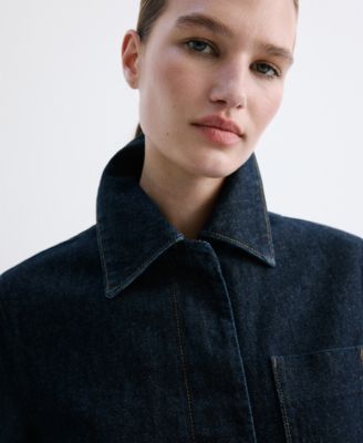 Women's Pockets Fitted Denim Jacket