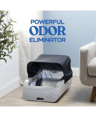 Smart Cat Litter Box with Wide Opening – Self-Cleaning Hooded Litter Box for Cats