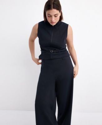 Women's Zipper Fitted Vest
