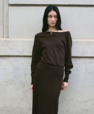 Women's Fine-Knit Flared Dress