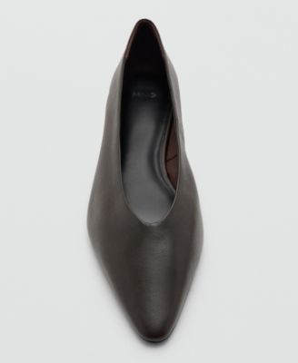 Women's Flat Leather Pointed Toe Shoes