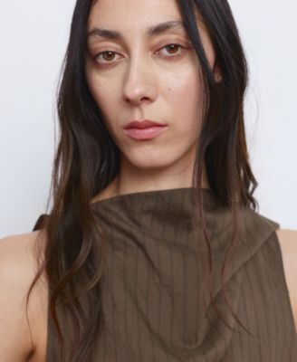 Women's Striped Foulard Top