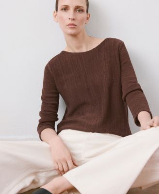 Women's Long-Sleeve Knitted Sweater