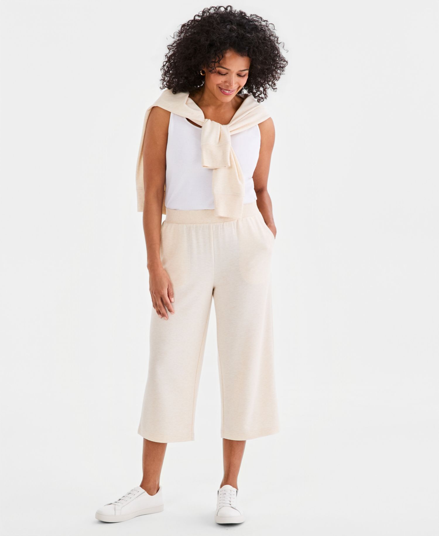 Women's LuxLounge French Terry Capri Pants