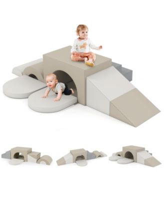 7-Piece Toddler Climbing Blocks Set, Soft PU Foam for Safe Indoor Play and Early Motor Development