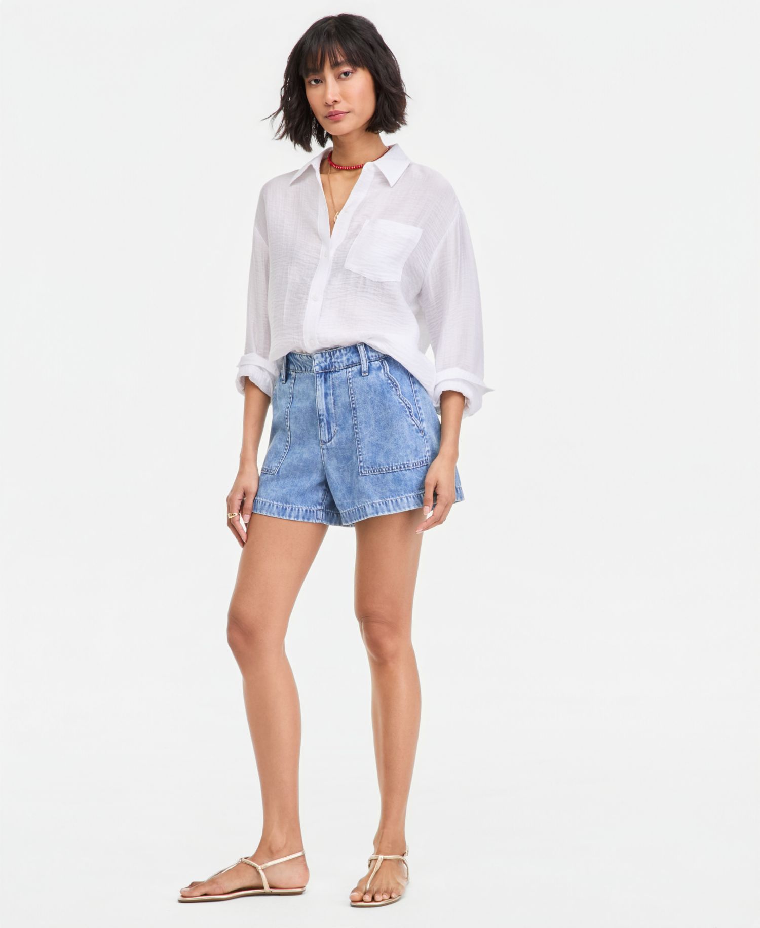 Women's 4" Denim Utility Shorts