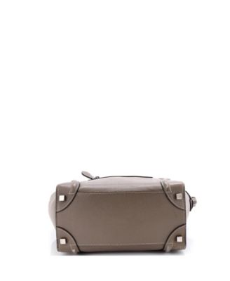 Micro Luggage Bag Grainy Leather