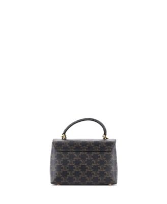 Teen Nino Top Handle Bag Triomphe Coated Canvas