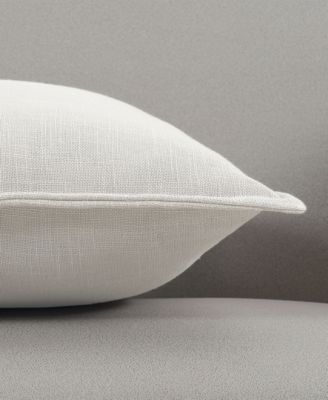 Faux Linen Plush 2-Pack Decorative Pillow Set, 20" x 20"