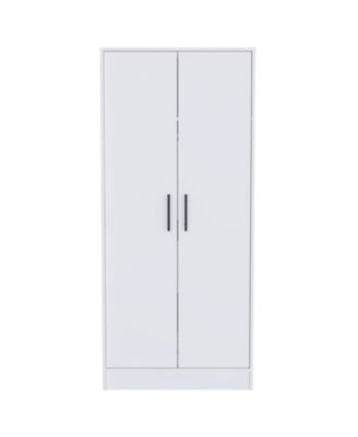 180 Beery Armoire Bedroom Storage Organizer 71 Inch High with Hanging Rod and Drawer