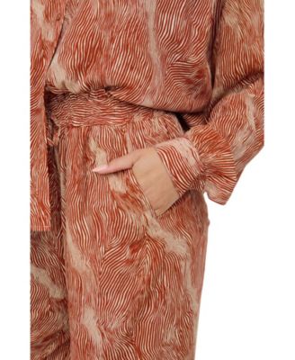 Women's Ginger High Waist Tiger Print Trouser