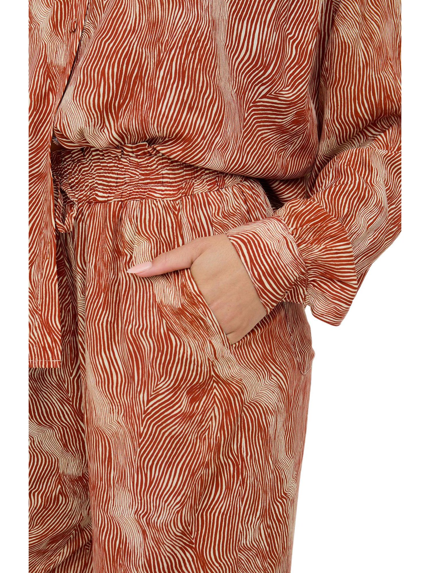 Women's Ginger High Waist Tiger Print Trouser