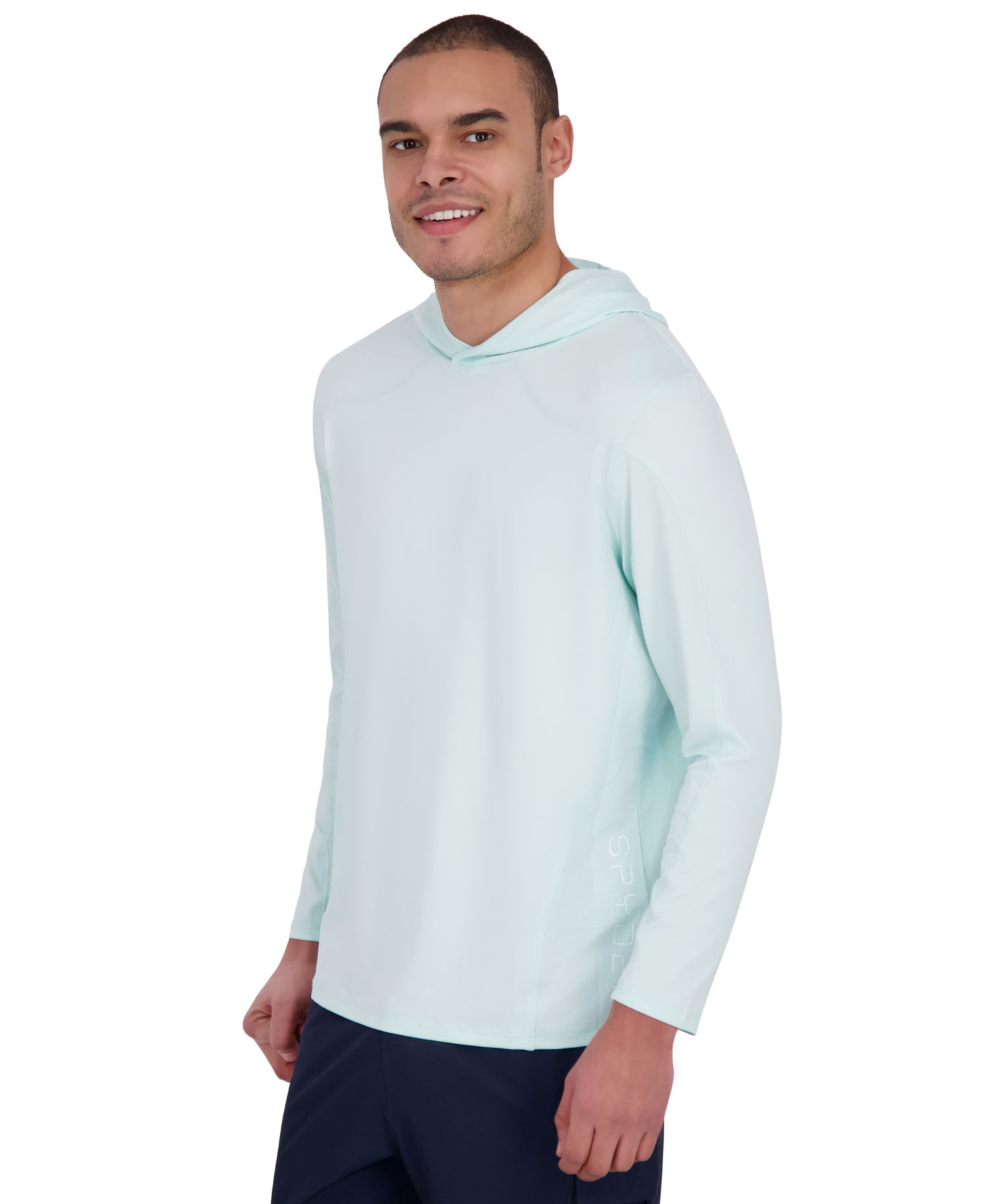 Men's Long Sleeve Textured Rashguard Swim Hoodie