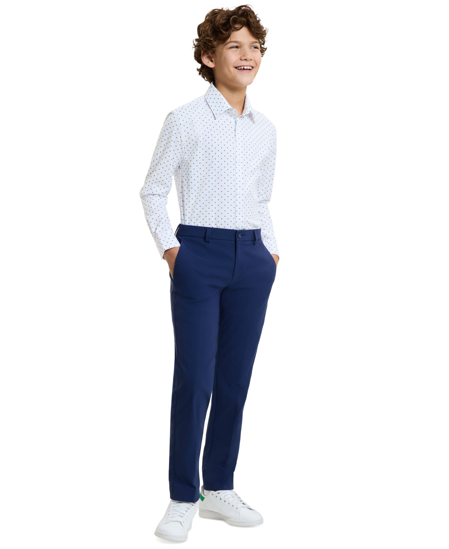 Boys' 8-20 Front Button Pant