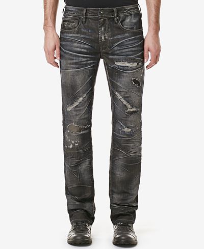 Buffalo David Bitton Men's Indigo Ripped Jeans