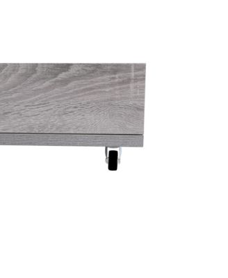 Modern 4 Drawer Dresser MDF Cabinet with Wheels for Bedroom Living Room Entryway