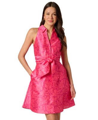 cocktail dress with jacket for wedding Unrequited Bow Back Mini Dress Red/Pink main image 1