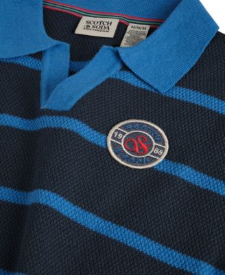 Boys' 8-16 Striped Short-Sleeve Polo Shirt
