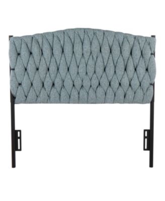 Fabric Twin Headboard with Button Tufting Adjustable Height 41 to 53 inch